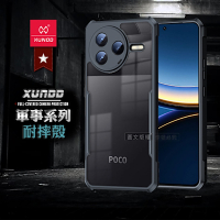XUNDD訊迪 軍事防摔 POCO F7 Pro 鏡頭全包覆 清透保護殼 手機殼(夜幕黑)