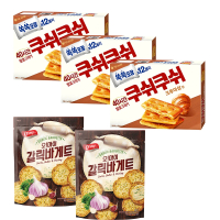好麗友 韓國原裝焦糖千層酥打餅與法式麵包餅重磅5入組