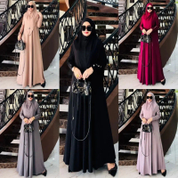 PROMO NEW HAYYA SET SYAR’I BY ARSY HIJAB SET SYAR'I DAILY BAHAN JERSEY PREMIUM IRONLESS KHIMAR BERGO