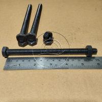 BAUT MUR BAJA KUNCI 17 M10 X 150 FULL DRAT PANJANG 15CM 15 CM BAUD HTB GRADE 8.8 HITAM M10X150 10X15