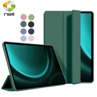 For Galaxy Tab S9 FE 5G Case 10.9 2023 Folding Stand Magnetic Soft Silicon Back Tablet Cover for Samsung Tab S9 FE S9FE Case Pen