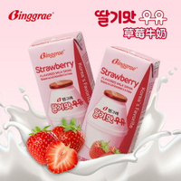 Binggrae 草莓牛奶 保久調味乳 200毫升*6瓶