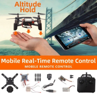 Kualiti tinggi Mini Model Udara Dron DM002 plastik Aksesori Pesawat Mainan Pemasangan Quadcopter Dro