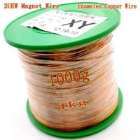 1000g 0.2 0.25 0.3 0.35 0.4 0.45 0.5 0.6 0.7 0.8 0.9 1.0 1.2 mm Wire Enameled Copper Wire Magnetic Coil Winding DIY