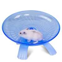 Pet Hamster Running Wheel Mute Flying Saucer Steel Axle Hamster Wheel Running Disc Toys Cage Small Animal Hamster Accessories