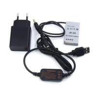 18W USB Charger+DC Connector Cable+EN-EL24 Dummy Battery for Nikon 1 J5 1J5 Camera EP-5F DC Coupler