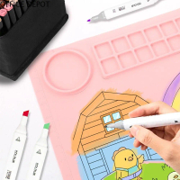 OFFICE DEPOT Bảng vẽ Silicon Thảm vẽ silicone Đồ thủ công Hình lục giác Thảm thủ công silicone nghệ 