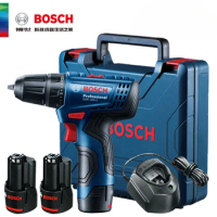 Bosch Electric Drill GSR120-Li 12V Cordless Electric Screwdriver Rechargeable Driller With 2 Battery Multi-Function Power Tools