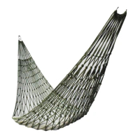 Adult Outdoor Camping Mesh Hammock Portable Single-person Hanging Bed for Garden Beach Yard Outdoor Sport Hammock Rocking Chair