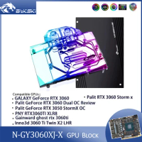 Bykski N-GY3060XJ-X GPU Water Block for Palit RTX 3060 Dual OC Review/GALAX RTX 3060/PNY RTX3060TI Video Card VGA Watercooler