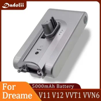 For Dreame vacuum cleaner V11 V12 battery Mijia Dreame V10Pro V12Pro 25.2V 5000mah lithium battery