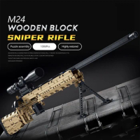 Buildmoc Weapon Sniper Rifle Gun Toy Model MOC SWAT Guns Building Blocks Kits Toys for Children Kids Gifts Toy 1086PCS Bricks