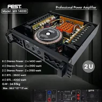 POWER AMPLIFIER FEST MX14000 GARANSI ORIGINAL MX 14000
