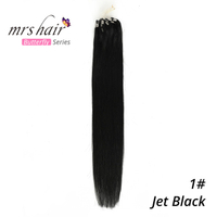 Micro Ring Hair Extensions 0.5g/Stand 100pieces Machine Remy Hair Micro Bead Loop Human Hair 18"-22"