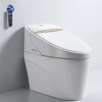 YYHC Automatic operation sanitary ware one piece ceramic modern bathroom electric bidet smart intelligent wc toilet