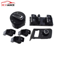 New Window Mirror Control Switch Button Set of 6 For VW TOURAN CADDY Golf 2.0L 2.5L 1T1959565F
