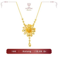 Kalung Emas Bunga Kendari Rumbai 16K Terbaru - Sinar Fajar