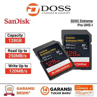 SanDisk SDXC Extreme Pro UHS-I 128GB R250MB/s W120MB/s