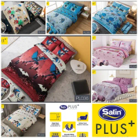 Satin Plus ผ้าปูที่นอนขนาด 3.5 5 6 ฟุต ลายการ์ตูน Thomas Ben10 Pony BATMAN Tom and Jerry DC Superr F