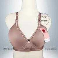 Bra Misslily Tanpa Kawat B5 Kait 3 Bh Wanita Motif Polos Classic - Extra Daily Bra Comfort Premium Q