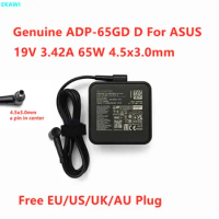 Genuine ADP-65GD D B AD10500 19V 3.42A 65W 4.5x3.0mm EXA1203YH PA-1650-48 78 AC Adapter For ASUS PRO Laptop Power Supply Charger