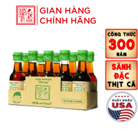 [Lốc 10 chai 42N 60ml] Nước mắm Tĩn Trẻ Em Cho Bé Ăn Dặm độ đạm 42N lốc 10 chai thủy tinh mini 60ml/