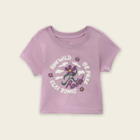 【Roots】Roots 小童- RUN WILD短袖T恤(紫色)