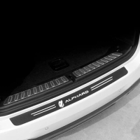 Carbon Fiber Car Sticker Car Door Trunk Protective Strip Anti Scratch Decal for toyota alphard vellfire Accessories