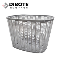 迪伯特DIBOTE 高強度自行車籃 菜籃 前置車籃(灰色)