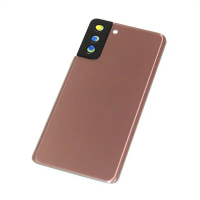 เคสแบตเตอรี่สำหรับซัมซุง S21+ และ S21 Plus เคสหลังกระจกพร้อมกรอบกระจกและกระจกเงา เคสฝาครอบหน้าจอหลัง