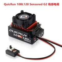 Hobbywing Quicrun Sensored 10BL120 120A 2-3S Lipo Speed Controller Brushless ESC Fit 3650 3660 Motor for 1/10 1/12 RC Toy Car