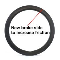 Dimple surface rims 700C 58mm depth Carbon wheels 26mm Width Clincher/tubular Road Bike Rims handtailor brake surface
