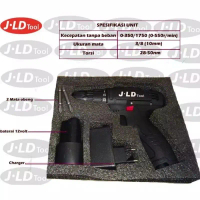 Mesin bor cordless drill 12v JLD bor baterai 10 mm bor baterei