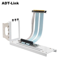 White 3 Three Solt NVIDIA RTX 3080 10G 3060/3060TI/3070 8G/3090 24G Graphics Card Vertical Mount Barcket PCIe 4.0 Riser Cable
