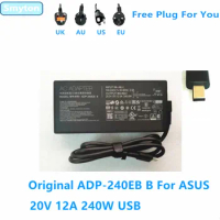 Original AC Adapter Charger For ASUS 20V 12A 240W USB ADP-240EB B Laptop Power Supply