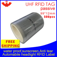 UHF RFID tag sticker vehicle lighting EPC6C 915m868m860-960MHZ M4QT 500pcs free shipping waterproof adhensive passive RFID label