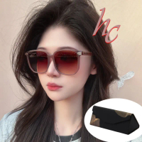 【COACH】亞洲版 時尚太陽眼鏡 框面精緻水鑽設計 HC8413BD 580874 咖啡色框漸層茶鏡片 公司貨