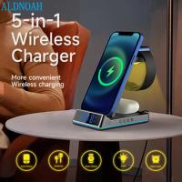 3 in 1 Wireless Charger for iPhone 13 12 11 XS Mini Pro Max 8 Apple iWatch AirPods Fast Charging Dock Station Chargers Stand