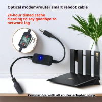 1 unit masa 24H kuasa automatik Off Reset Line DC 5V-15V 5.5x2.1mm Rout-er Rebooter WiFi Reset Route
