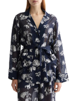 เบลเซอร์ผู้หญิง Pyjama Festive สี Peacoat