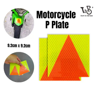 (COD)T2P P Plate Motorcycle Probation Motorbike Class 2B Reflective Surface Adhesive Stickers