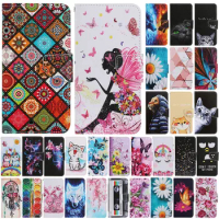 For Samsung Galaxy S9+ Case Ethnic Style Book Capa Samsung Galaxy S9 S8 plus S7 edge Leather Magnetic Flip Stand Wallet Cover