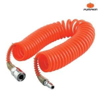 PUMPKIN สายลมขดสปริง พร้อมคอปเปอร์ รุ่น Apollo 31478 สีส้ม 5x8มม. ยาว 9M 12M 15M delete