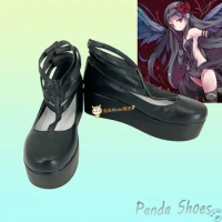 Akemi Homura Cosplay Shoes Anime Puella Magi Madoka Magica Cos Black Boots Cosplay Costume Prop Shoes for Halloween Party