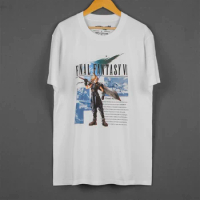 Final Fantasy VII T-Shirt Cloud Strife Video Games Square Chocobo Kingdom Hearts SaGa Mana Cotton Tee t shirt
