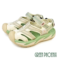 【GREEN PHOENIX】女 溯溪鞋 運動涼鞋 護趾涼鞋 戶外機能 防踢 吸震 沾黏式