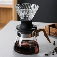 Coffee Immersion Dripper Switch Glass Pour Over Coffee Maker V Shape Drip Coffee Dripper Coffeeware อุปกรณ์เสริมสำหรับ Home Cafe