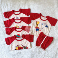 Setelan Baju Bayi Lengan Pendek Seri Sport 3 bulan - 3 Tahun 1 KODI / Setelan Baju Anak Kemerdekaan 