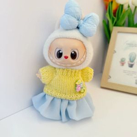 內地直送 - 僅衣服】 一二三代衣服掛件labubu 拉布布坐坐派對果凍紗裙毛衣裝