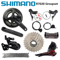 SHIMANO 105 R7000 ST-R7020+BR-7070 R7025 2x11 Speed Set 170/172.5/175mm 50-34T 52-36T 53-39T Road Bike Bicycle Kit Groupset